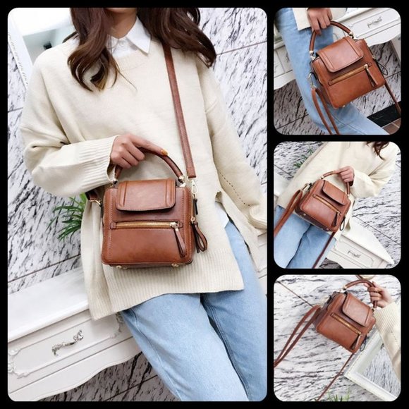 Handbags - NEW Tote Crossbody Brown Bag